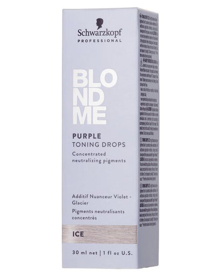 Toning drops for light blonde and prelightened hair to counteract yellow undertone. Concentrated neutralizing pigments.