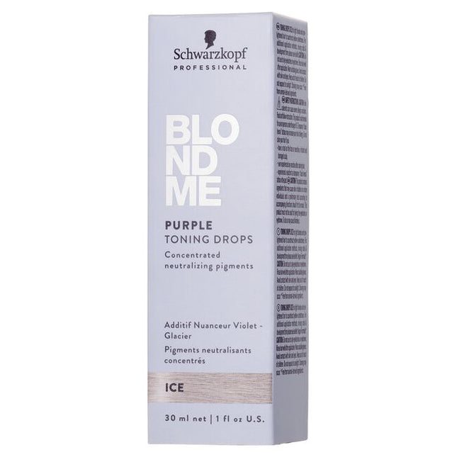 Toning drops for light blonde and prelightened hair to counteract yellow undertone. Concentrated neutralizing pigments.