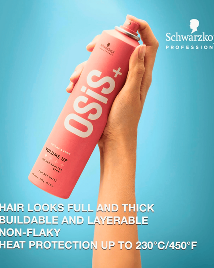 Designed specifically for long hair that lacks substance and hold, OSiS+ Volume Up is an anti-static volumizing spray that improves hair texture while increasing volume.