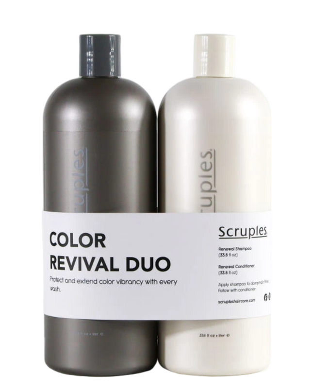 Protect and Extend color vibrancy with every single wash! Our Color Revival Duo is a requirement for those who want to extend their hair colors' life and keep them looking as good as the day you got them done!