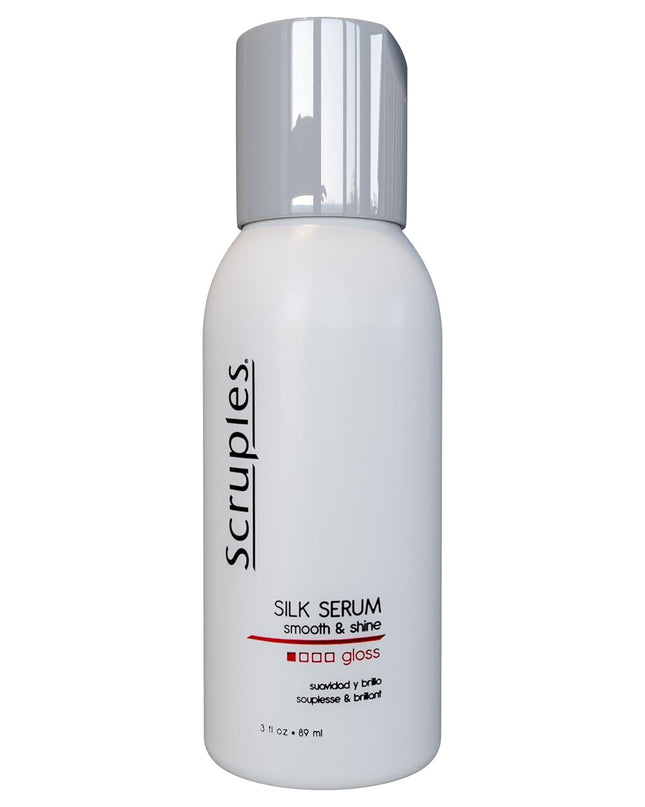 Our Silk Serum is a lightweight, quick drying formula that acts as a soothing gloss sealing in needed moisture providing you a polished, flawless shine. We've infused this formula with Vitamin E which helps restores your clients hair back to optimal health.