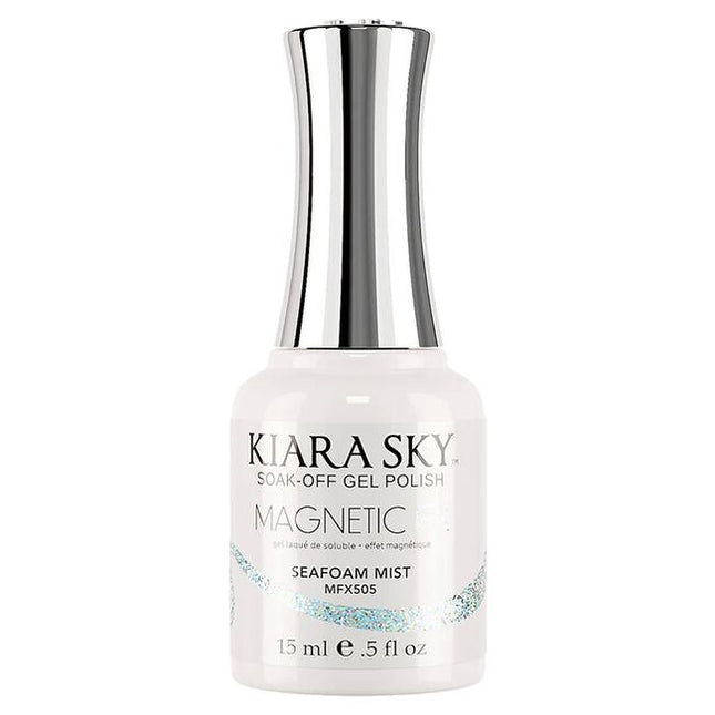 Experience the magic of magnetized nails with the Kiara Sky MagneticFX Collection. This stunning range of cat-eye gel polishes brings depth, dimension, and shimmer to every manicure. Infused with ultra-fine magnetic pigments, each shade transforms under the swipe of a magnet to reveal a mesmerizing, multi-dimensional effect.