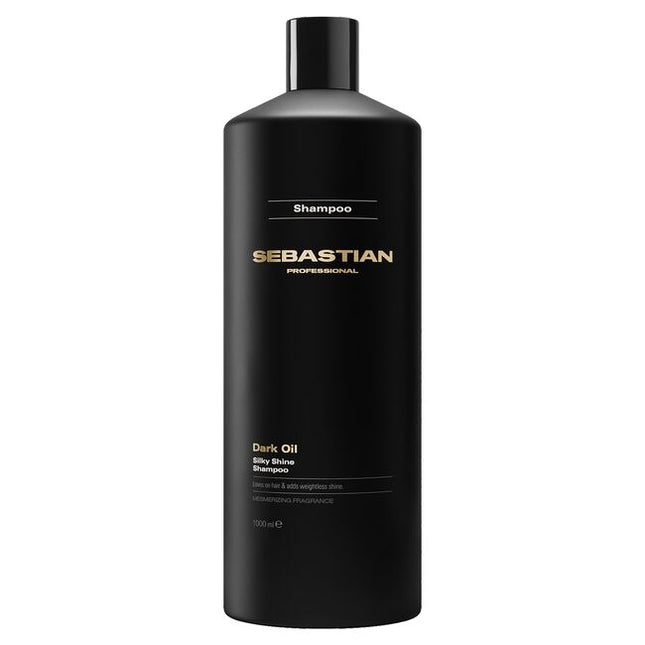 Sebastian Professional Dark Oil Silky Shine Shampoo, a revitalizing shampoo that creates silky shine and weightless body. This shampoo leaves hair with a mesmerizing fragrance and loves on every strand of your hair. Dark Oil Shampoo—part of the Dark Oil routine that loves all hair types.