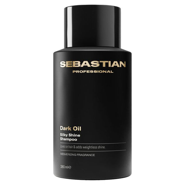 Sebastian Professional Dark Oil Silky Shine Shampoo, a revitalizing shampoo that creates silky shine and weightless body. This shampoo leaves hair with a mesmerizing fragrance and loves on every strand of your hair. Dark Oil Shampoo—part of the Dark Oil routine that loves all hair types.