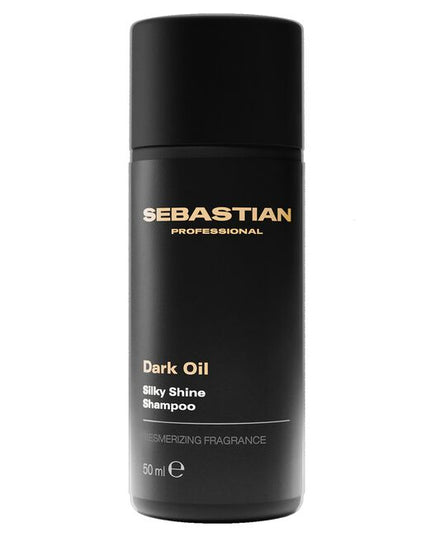 Sebastian Professional Dark Oil Silky Shine Shampoo, a revitalizing shampoo that creates silky shine and weightless body. This shampoo leaves hair with a mesmerizing fragrance and loves on every strand of your hair. Dark Oil Shampoo—part of the Dark Oil routine that loves all hair types.
