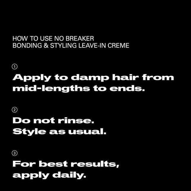 Sebastian Professional NO.BREAKER Bonding & Styling Leave-In Cream loves stressed hair, providing bond-building for frizz control, workable hold & deep conditioning. Achieve frizz-free styles + heat protection up to 230º C / 450 ºF.