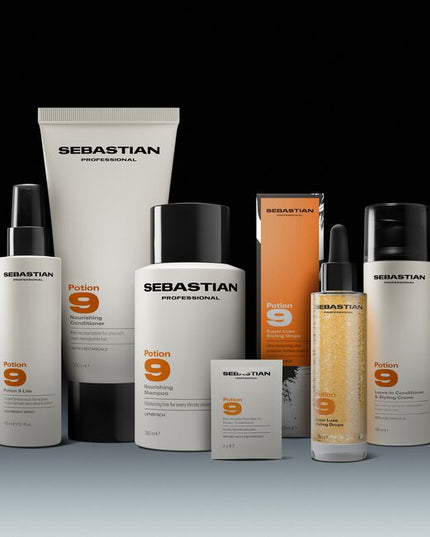 Sebastian Professional Potion 9 Nourishing Conditioner, is a creamy conditioner that delivers rich moisturization for more manageable hair. With nine botanicals, the formula is super-powered to deliver rich moisturization for ultra-soft, more manageable hair. Helps ease detangling for ease in styling and a smooth finish.