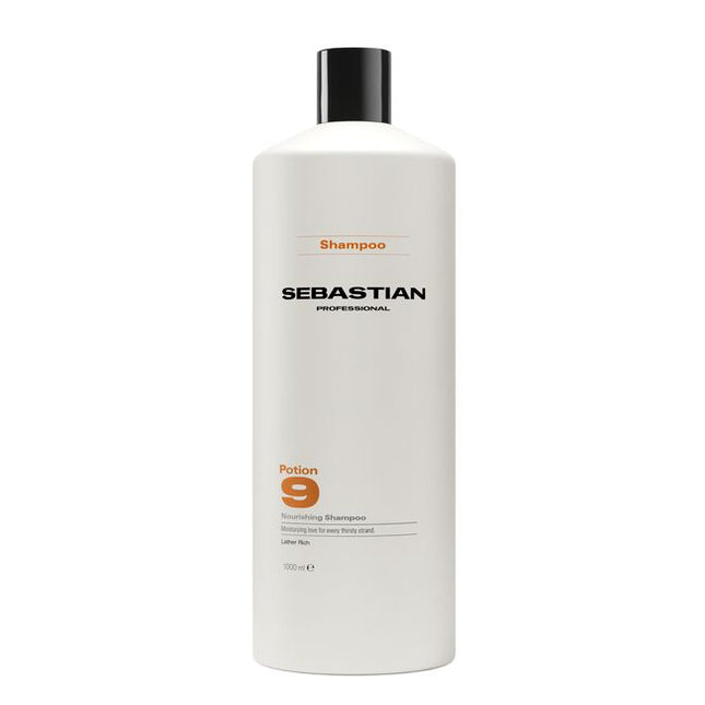Sebastian Professional Potion 9 Nourishing Shampoo, is a rich-lathering shampoo nourishes and provides deep moisture to dry, depleted strands, leaving hair touchably soft, clean, and ready for creating a style transformation. A moisture-rich cleanse for hair in need of a reset.
