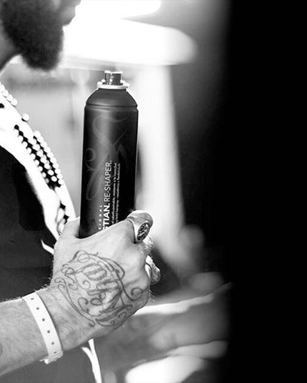 Re-Shaper is the ultimate professional tool delivering the promise of great hold, touchable feel, and easy brushability; so you can change your look as often as you want. Create any shape, anytime, anywhere, while protecting your style from the effects of humidity.