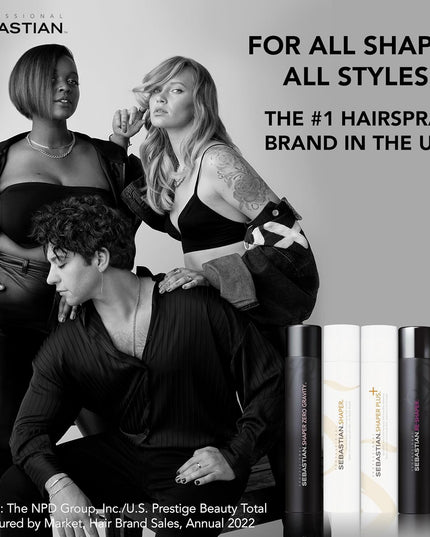 Perfect … Hold that look! This hairspray with extra muscle keeps your hair where you want it. Whether you’re in the city or on the run way, hold that volume, texture or pinned-up style in place, and radiant against the odds.