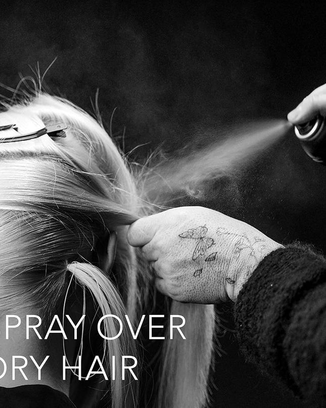 Perfect … Hold that look! This hairspray with extra muscle keeps your hair where you want it. Whether you’re in the city or on the run way, hold that volume, texture or pinned-up style in place, and radiant against the odds.