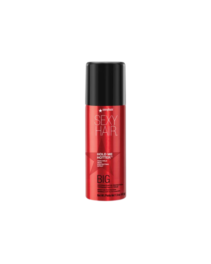 Get heat protection and hold in one step! With Hold Me Hotter, you can lock in sleek, frizz-controlled looks with high hold, shine, and attitude. Your hair will thank you with a long-lasting and defined-looking style!