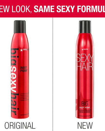 From mist to mousse. Root Pump Volumizing Spray Mousse creates volume and fullness with long-lasting style memory up to 48 hours. Designed for fine to medium hair types, this root-lifting mousse builds all-over body while providing humidity resistance and a flexible medium hold.