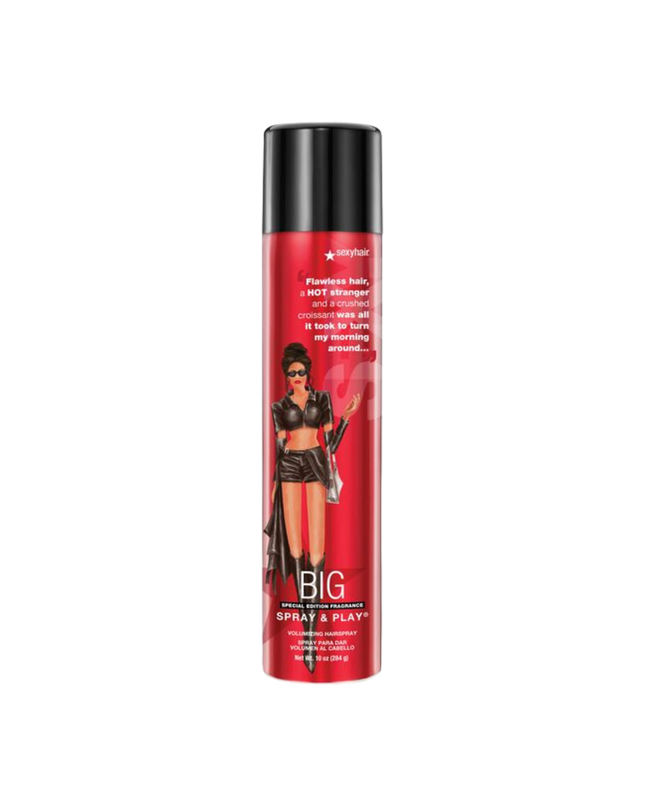 "Flawless hair, a hot stranger, and a crushed croissant was all it took to turn my morning around…" SexyHair's Red Can Diaries edition of Spray &amp; Play will keep you on the edge of your seat with every twist and turn. Lift, frizz control, and shine that are ready for every plot twist. A scent of juicy florals and warm amber will leave a mark as bold as your style.
