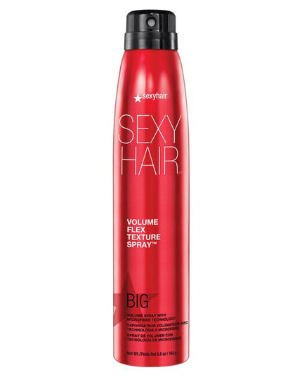 Flex that volume! Volume Flex Texture Spray is formulated with fiber technology and provides volume by up to 2x.
