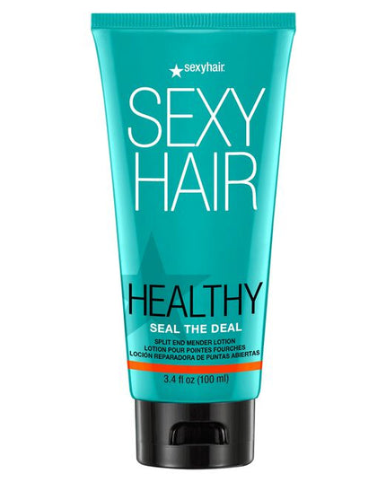 Prime hair for smooth success with Seal the Deal Split-End Mender Lotion to strengthen the hair &amp; help reduce the appearance of split ends after each use.