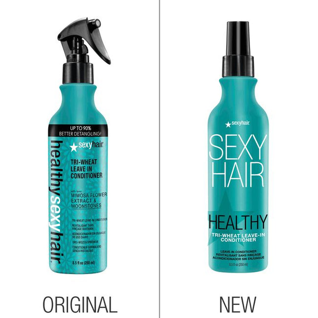 Keep the tangles at bay and the breakage away. Tri-Wheat Leave In reduces breakage up to 81% and improves detangling up to 90%. This multi-tasking leave in conditioner tames frizz and flyaways, improves smoothness, adds shine, nourishes, adds moisture, and prevents split ends all while delivering up to 72 hours of humidity resistance and thermal protection up to 450˚F.