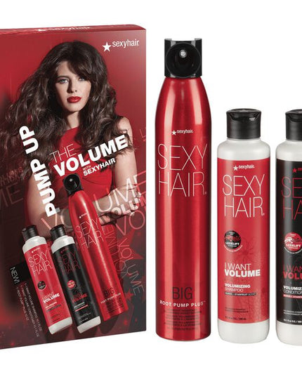 Unleash your hair's full potential with SexyHair Volumizing Shampoo and Conditioner. This formula with LuxeLift Technology is color-safe and provides more volume and body* so that your hair is full of personality. Step out after just one use with confidence and all the sexy. *vs. fine, untreated hair, when using SexyHair Volumizing Shampoo and Conditioner.