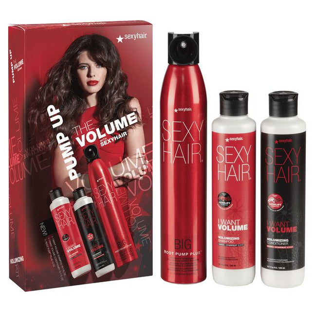Unleash your hair's full potential with SexyHair Volumizing Shampoo and Conditioner. This formula with LuxeLift Technology is color-safe and provides more volume and body* so that your hair is full of personality. Step out after just one use with confidence and all the sexy. *vs. fine, untreated hair, when using SexyHair Volumizing Shampoo and Conditioner.