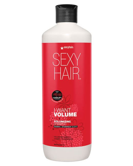 Unleash your hair's full potential with SexyHair Volumizing Shampoo. This formula with LuxeLift Technology is color-safe and provides more volume and body* so that your hair is full of personality. Step out after just one use with confidence and all the sexy.

*vs. fine, untreated hair, when using SexyHair Volumizing Shampoo and Conditioner