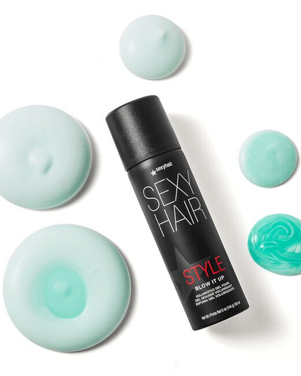 Blow up your style with this this transformative gel-to-foam volumizer that lifts at the roots for all-over body and fullness. Formulated for all hair types, Blow It Up Volumizing Gel Foam provides 72 hours of humidity resistance and up to 450°F of thermal protection. Just drop a little dab onto fingertips and work through hair to style.