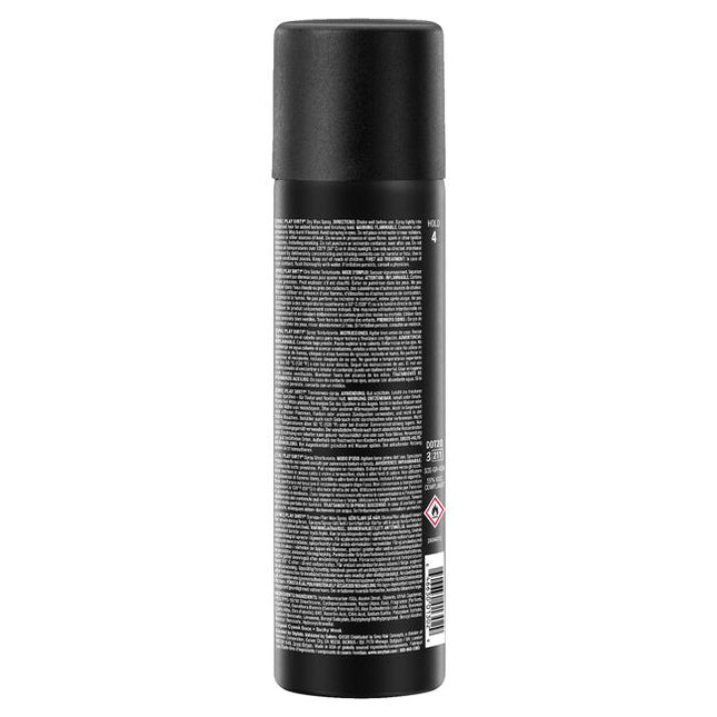 Take control of your style with the functionality of a workable wax the ease of a styling spray. Play Dirty Dry Wax Spray is a medium hold wax that builds texture, dimension and separation. Formulated for all hair types and styles for both men and women, this multi-functional styler delivers volume and body that lasts up to 48 hours while providing humidity resistance up to 72 hours.