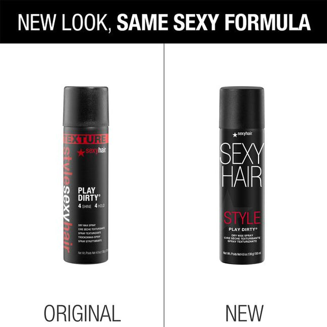 Take control of your style with the functionality of a workable wax the ease of a styling spray. Play Dirty Dry Wax Spray is a medium hold wax that builds texture, dimension and separation. Formulated for all hair types and styles for both men and women, this multi-functional styler delivers volume and body that lasts up to 48 hours while providing humidity resistance up to 72 hours.