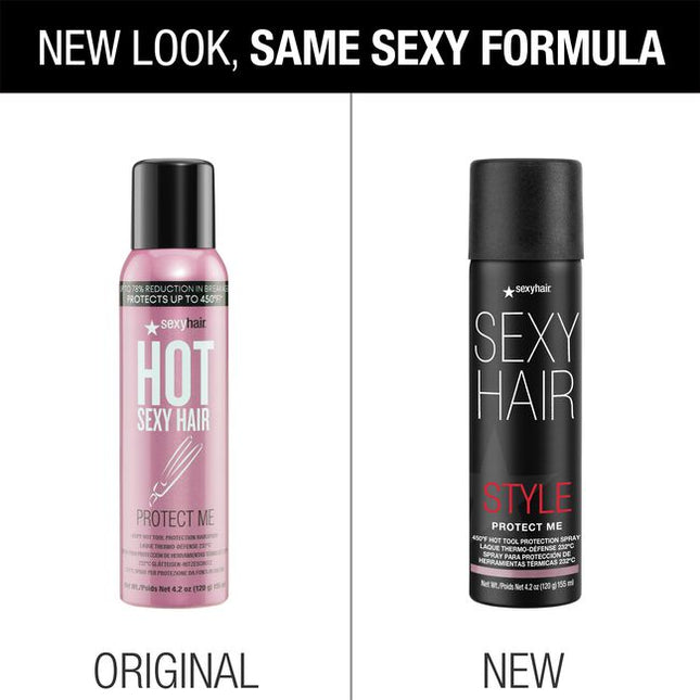 Escape the heat with Protect Me 450°F Hot Tool Protection Spray. Ideal for all hair types, this versatile heat protector also delivers a light hold and style memory for long lasting results while reducing breakage by 53%.