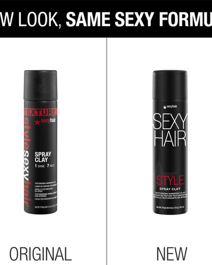 A little spray goes a long way with Spray Clay’s innovative aerosol applicator that distributes product evenly for a pliable medium hold with separation, texture and definition. Ideal for all hair types, Spray Clay Texturizing Hairspray Clay provides the perfect amount of control for effortless styling and leaves you with a natural-looking matte finish that’s easy to wash out.