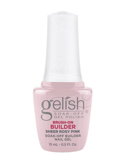 Gelish's Brush-On Builder is an all-in-one gel product that can extend, overlay, build, and create nail art. The LED cured gel coat has a unique self-leveling formula that provides perfect control to prevent sidewall flooding!