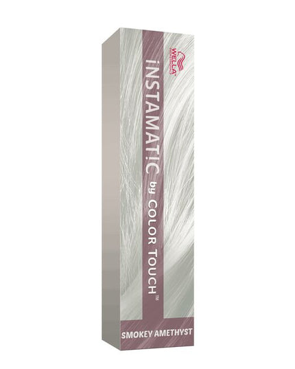 Create the latest looks quickly and easily with Wella Color Touch Instamatic hair color gloss. This mildly oxidizing, professional demi-permanent hair color finish gives a temporary, delicate matte gloss and muted shine for a diffused color effect. Color Touch Instamatic technology, created with a fine blend of color pigments, allows this demi-permanent hair gloss to provide hair with a professional on-trend finish.