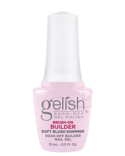 Gelish's Brush-On Builder is an all-in-one gel product that can extend, overlay, build, and create nail art. The LED cured gel coat has a unique self-leveling formula that provides perfect control to prevent sidewall flooding!