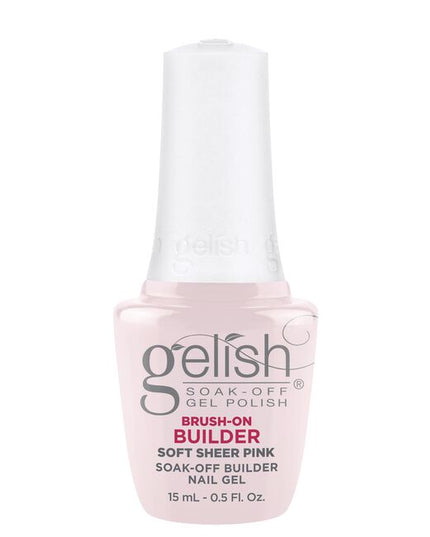 Gelish's Brush-On Builder is an all-in-one gel product that can extend, overlay, build, and create nail art. The LED cured gel coat has a unique self-leveling formula that provides perfect control to prevent sidewall flooding!