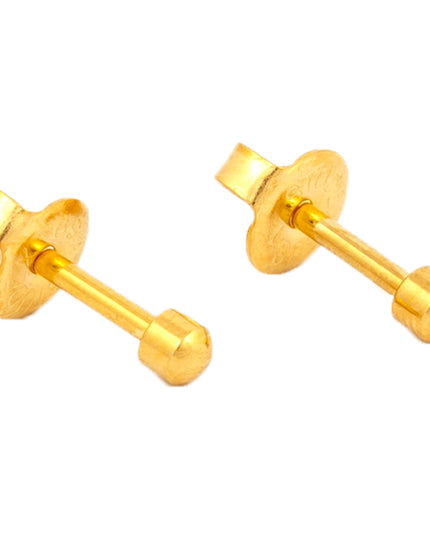 Studex Gold Plated Mini Yellow Ball, 1 pair