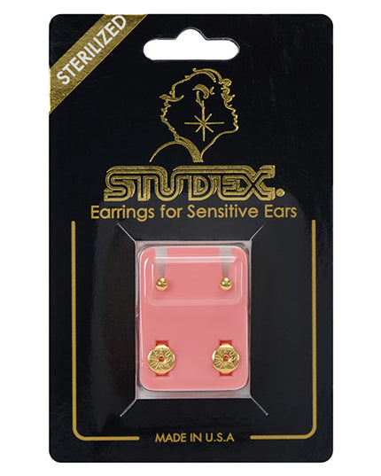 Studex Gold Plated Mini Yellow Ball, 1 pair