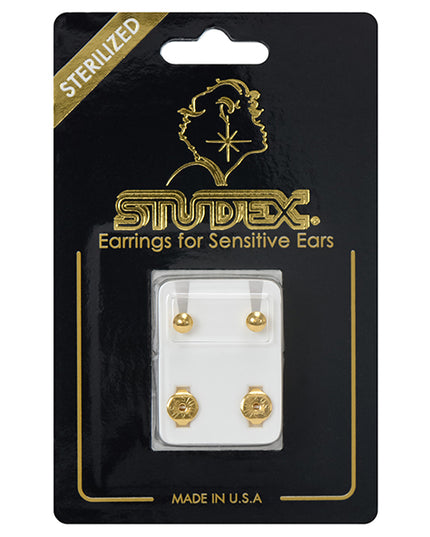 Studex Gold Plated Regular Gold Ball, 1 pair