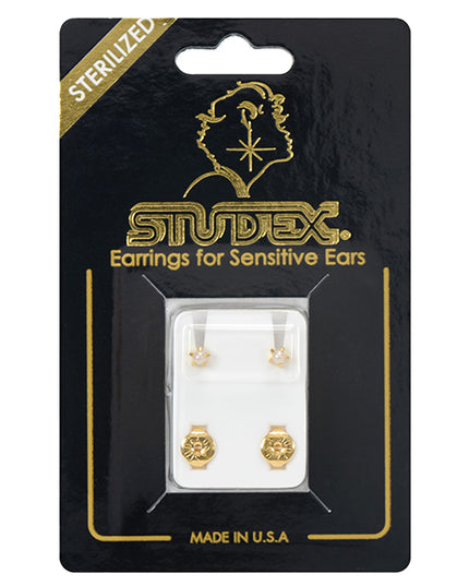 Studex Gold Plated Tiffany Set Earrings, Regular Pearl, 1 pair