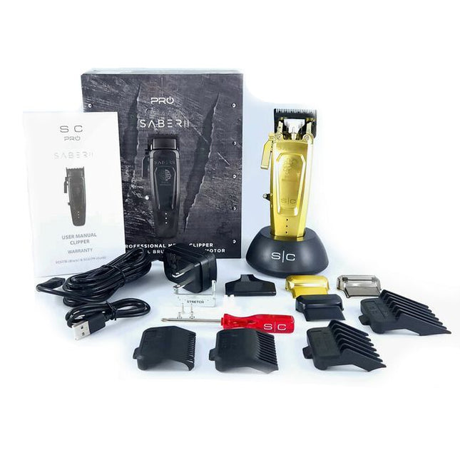 A perfect blend of power, precision, and luxury, designed to elevate your grooming experience. This state-of-the-art clipper is equipped with the latest features to meet the demands of both professional stylists and at-home grooming enthusiasts. At the heart of this clipper is the new and improved EON digital brushless motor, running at an impressive 7,200 rpm. This motor is efficient, optimized, and noise-reducing, ensuring a seamless and powerful cutting experience. Paired with Stylecraft's Blac