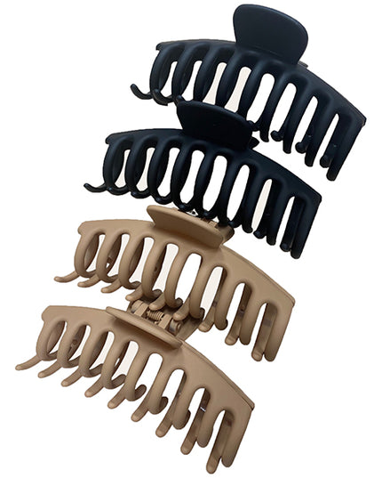 Perfect for pinning up hair with style
Soft-touch, easy-grip finish in brown and black
Large size provides a secure hold for all hair types
4 pack