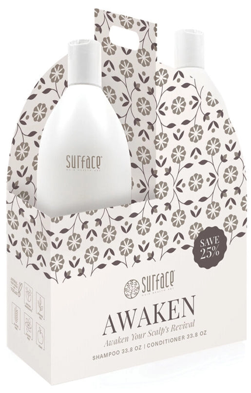 Awaken Shampoo and Conditioner

Cleanse and Condition your way to a healthy scalp and thicker hair. Drug Free, naturally derived botanicals that stimulate and noursuh the scalp and hair.