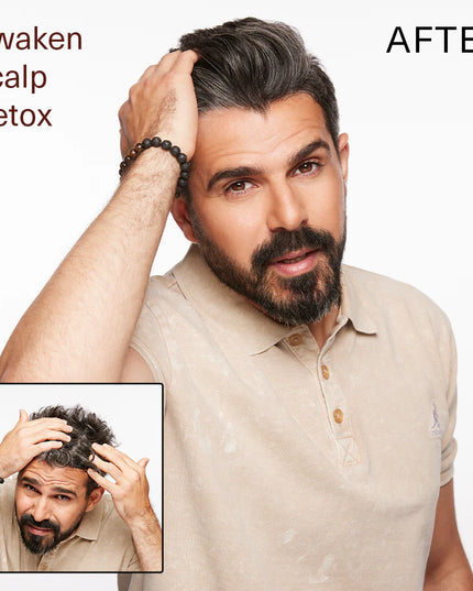 A scalp detoxifying exfoliation treatment. ? Detoxifies the scalp by gently exfoliating with activated charcoal powder to remove excess oil, dry skin and free radicals for the ultimate in cellular rejuvenation and a healthy scalp.