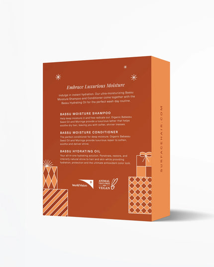 Embrace Luxurious Moisture

Indulge in instant hydration. Our ultra-moisturizing Bassu Moisture Shampoo and Conditioner come together with the Bassu Hydrating Oil for the perfect wash day routine.