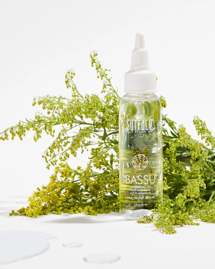 Hydrating oil for normal to fine hair. Surface's Bassu Hydrating Oil intensifies shine, color and condition. Babassu Oil and Color Vita Complex penetrate, restore and intensify natural shine while providing hydration, protection and the ultimate antioxidant color lock.