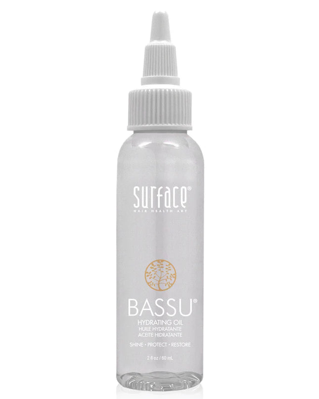 Hydrating oil for normal to fine hair. Surface's Bassu Hydrating Oil intensifies shine, color and condition. Babassu Oil and Color Vita Complex penetrate, restore and intensify natural shine while providing hydration, protection and the ultimate antioxidant color lock.