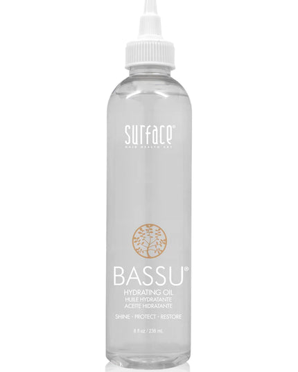 Hydrating oil for normal to fine hair. Surface's Bassu Hydrating Oil intensifies shine, color and condition. Babassu Oil and Color Vita Complex penetrate, restore and intensify natural shine while providing hydration, protection and the ultimate antioxidant color lock.
