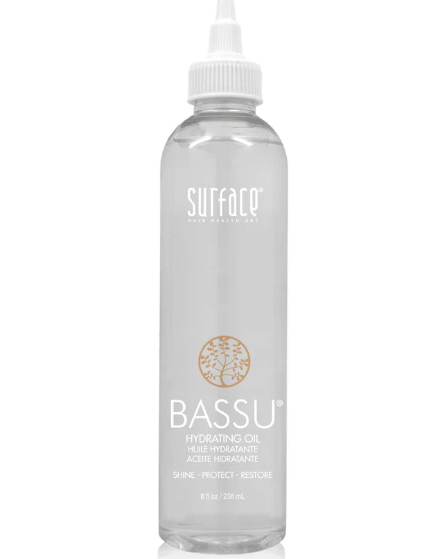 Hydrating oil for normal to fine hair. Surface's Bassu Hydrating Oil intensifies shine, color and condition. Babassu Oil and Color Vita Complex penetrate, restore and intensify natural shine while providing hydration, protection and the ultimate antioxidant color lock.