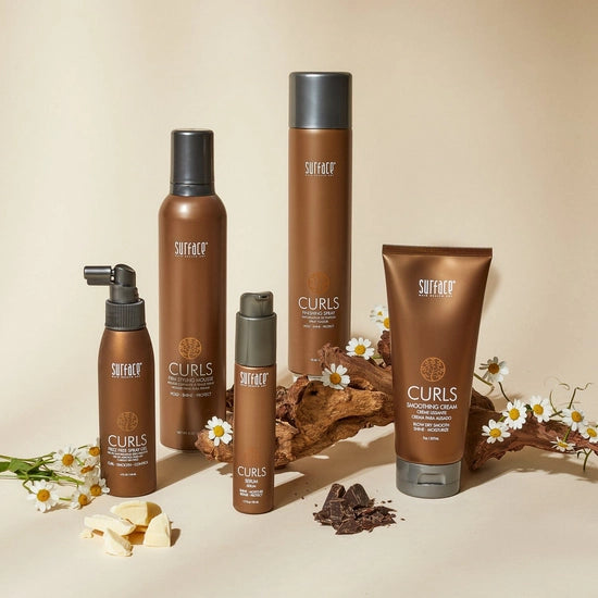 Lightweight hairspray for curls and textured hair. Botanical fibers define and hold your curls while Babassu Oil and Ceramide NP provide color and thermal protection as well as humidity resistance.