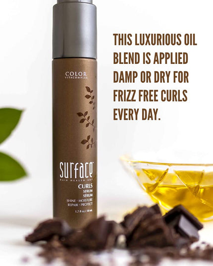 Moisture, Shine and Color protection serum for Medium to course curly and textured hair.