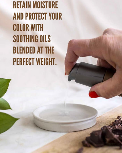 Moisture, Shine and Color protection serum for Medium to course curly and textured hair.