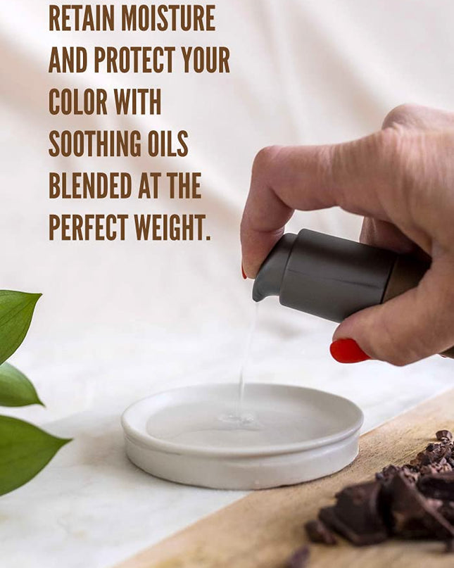 Moisture, Shine and Color protection serum for Medium to course curly and textured hair.